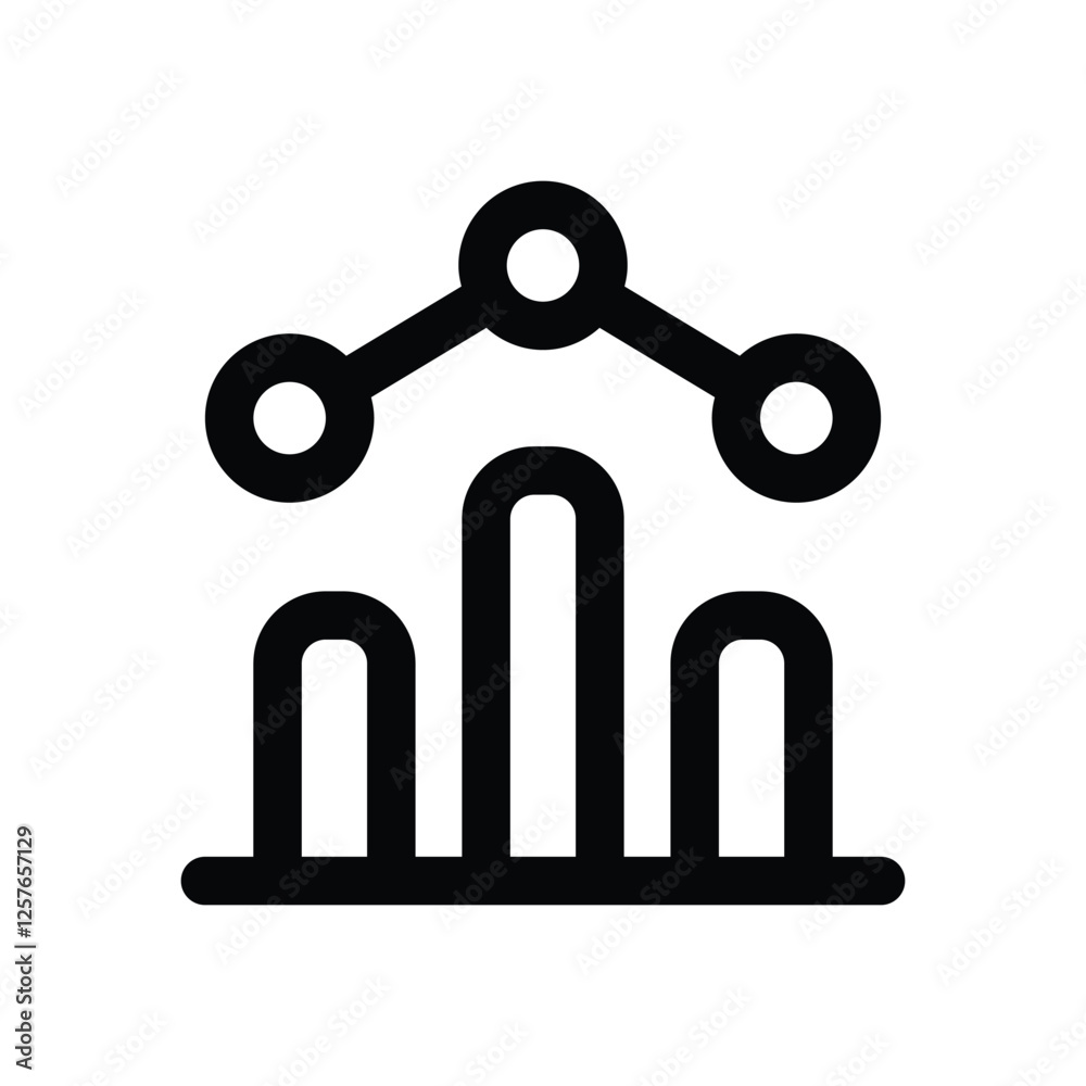 statistic line icon. vector icon for your website, mobile, presentation, and logo design. statistic line icon. vector icon for your website, mobile, presentation, and logo design.