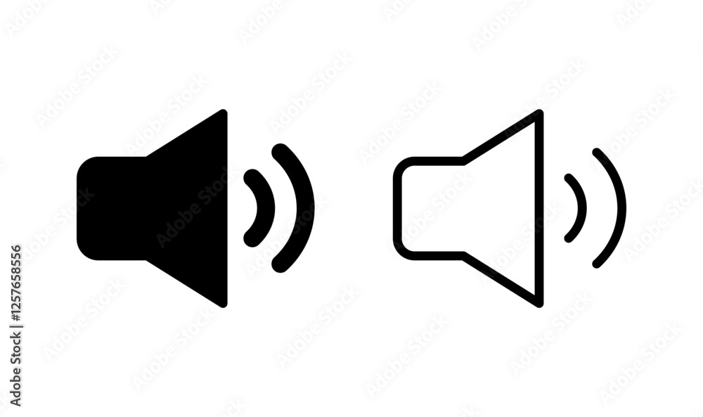 Speaker icon logo design. volume sign and symbol. loudspeaker icon. sound symbol Speaker icon logo design. volume sign and symbol. loudspeaker icon. sound symbol