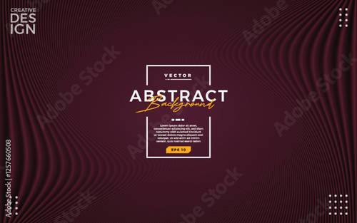 abstract burgundy background with wavy lines effect and smooth gradient