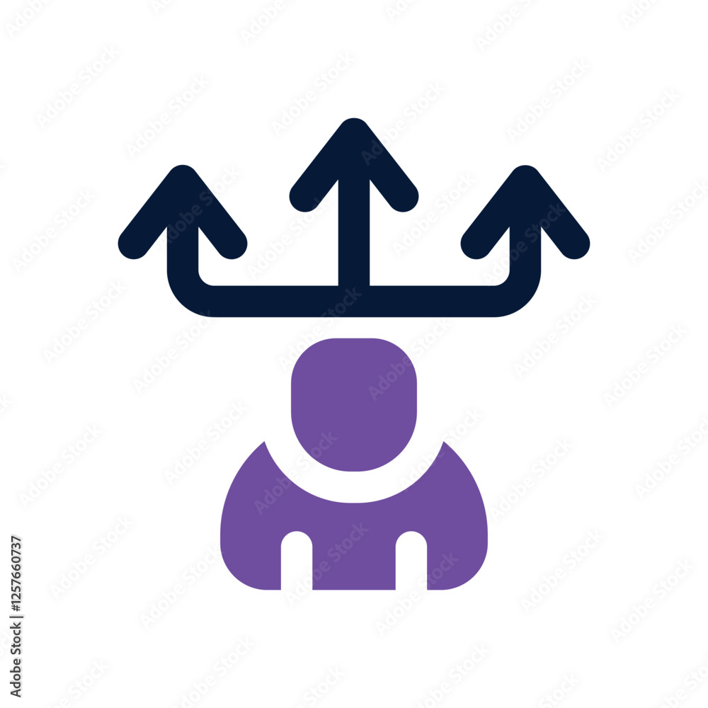 decision making dual tone icon. vector icon for your website, mobile, presentation, and logo design. decision making dual tone icon. vector icon for your website, mobile, presentation, and logo design.