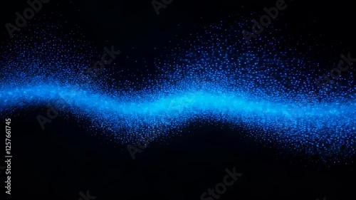 Blue Particle Wave Motion