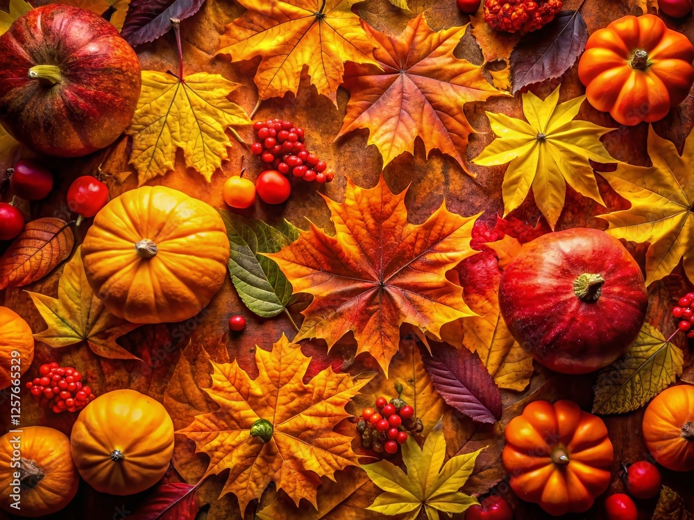 Fototapeta premium Abstract Autumnal Gradient: Colorful Fall Backdrop for Design