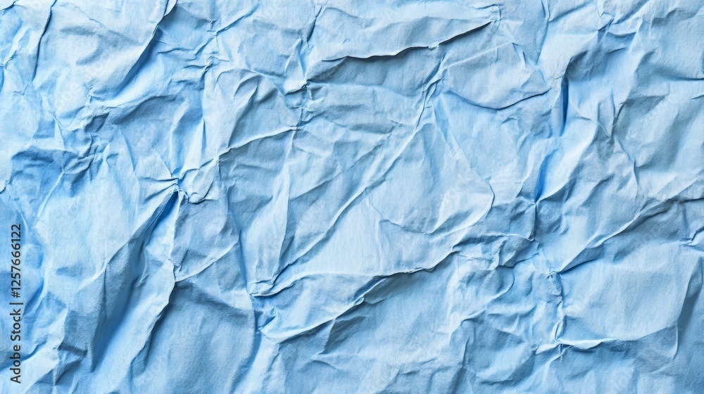 Fototapeta premium Crumpled Blue Surface