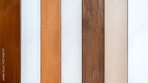 Wood Plank Samples In Different Shades