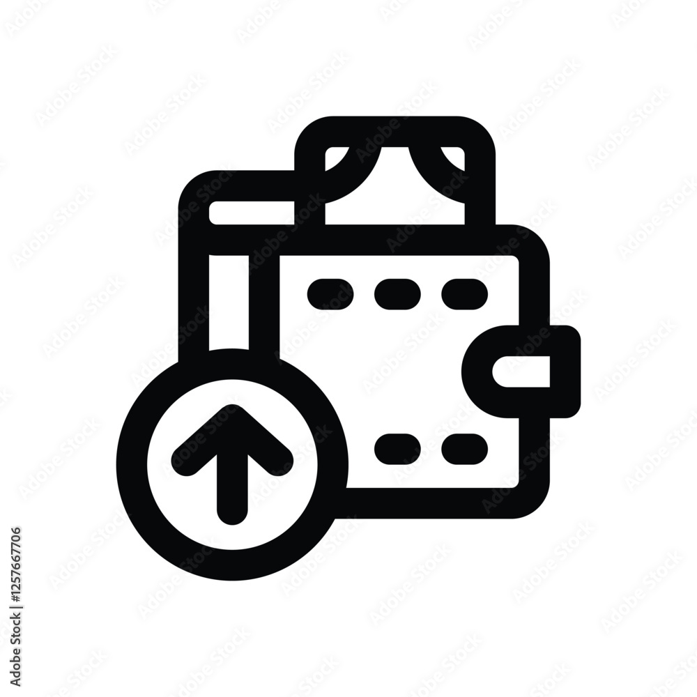 top up line icon. vector icon for your website, mobile, presentation, and logo design. top up line icon. vector icon for your website, mobile, presentation, and logo design.