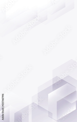 empty space background with abstract hexagonal shapes composition