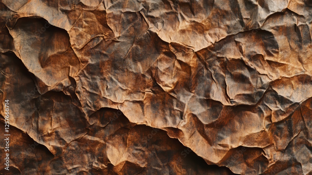 Distressed Brown Crumpled Paper Texture Distressed Brown Crumpled Paper Texture