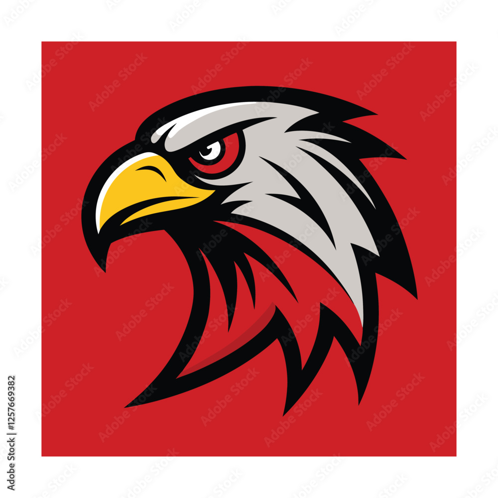 Fototapeta premium eagle head vector illustration