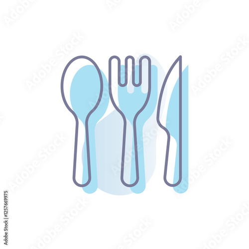 Cutlery vector icon 