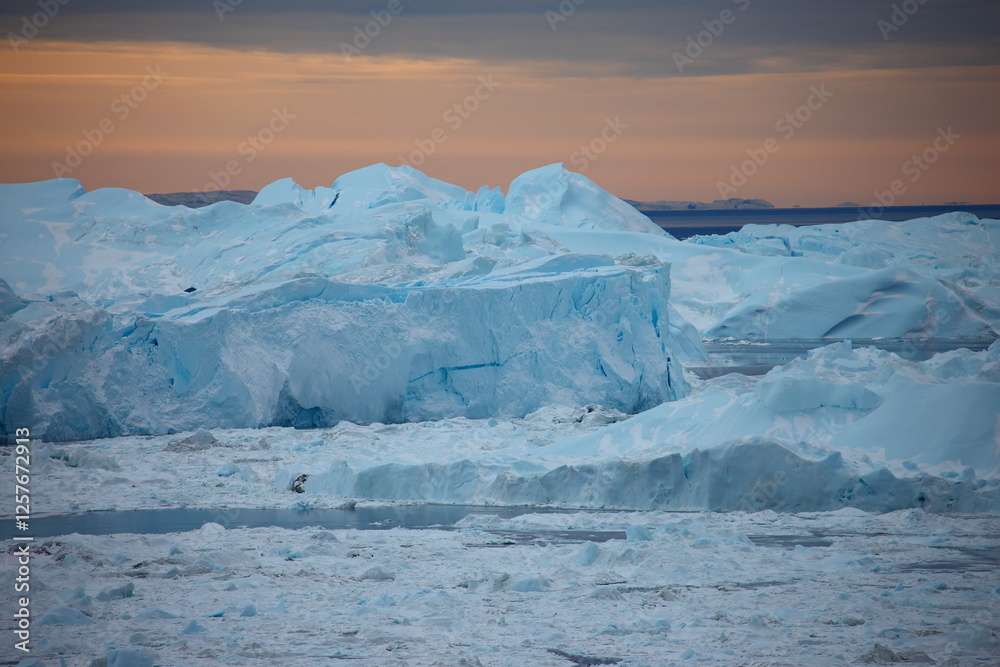 Autumn natural scenery in Greenland, Arctic Autumn natural scenery in Greenland, Arctic