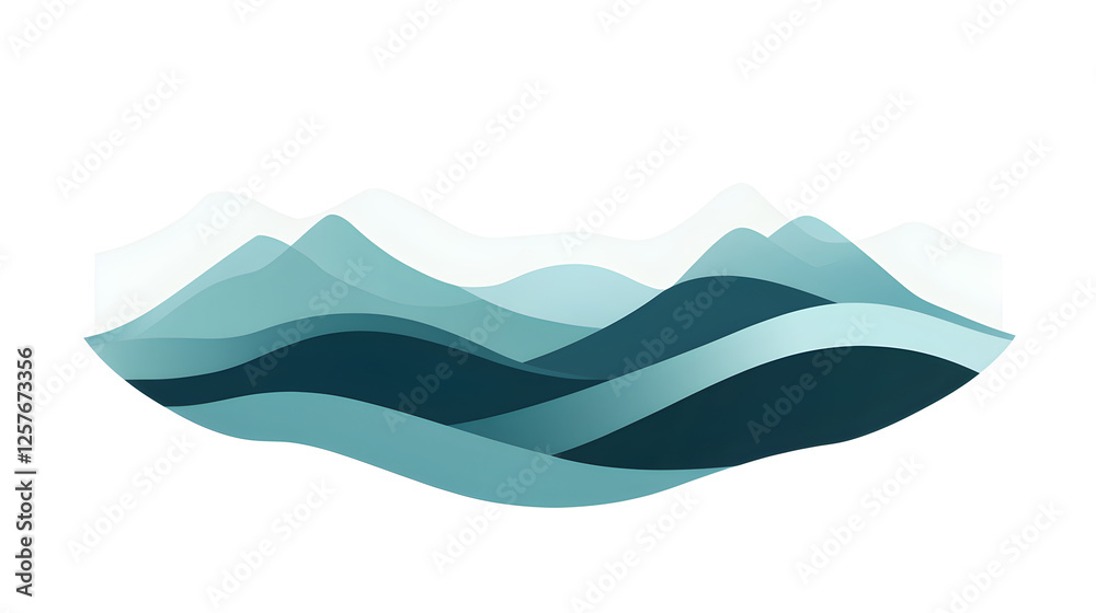 A design with soft, organic waves surrounding the brand name, symbolizing natural flow and purity A design with soft, organic waves surrounding the brand name, symbolizing natural flow and purity