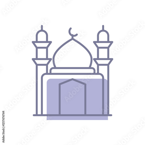 Mosque vector icon 