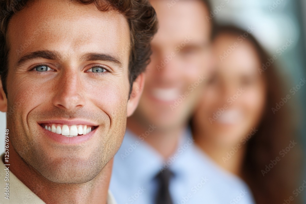 Fototapeta premium portrait of smiling business team