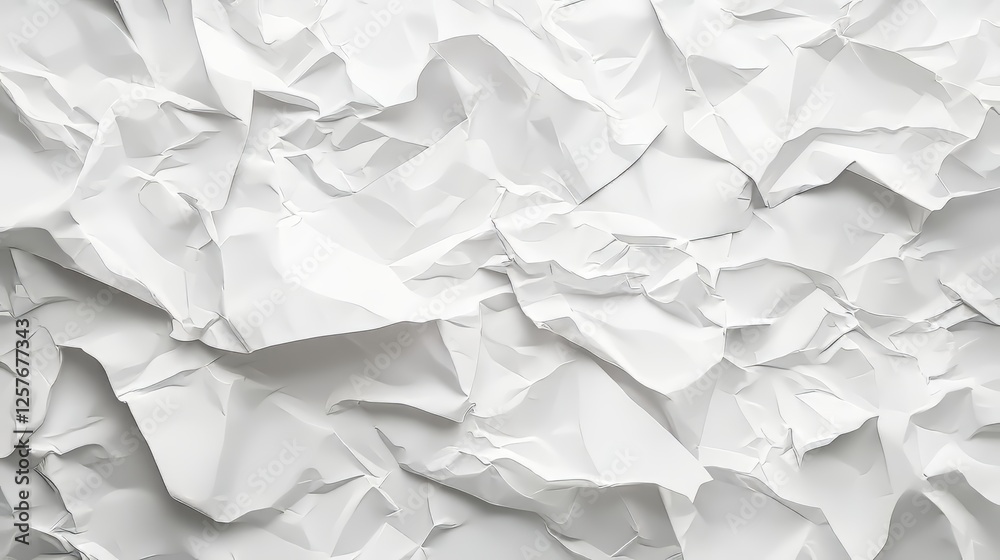 Wrinkled White Paper Texture Background Wrinkled White Paper Texture Background