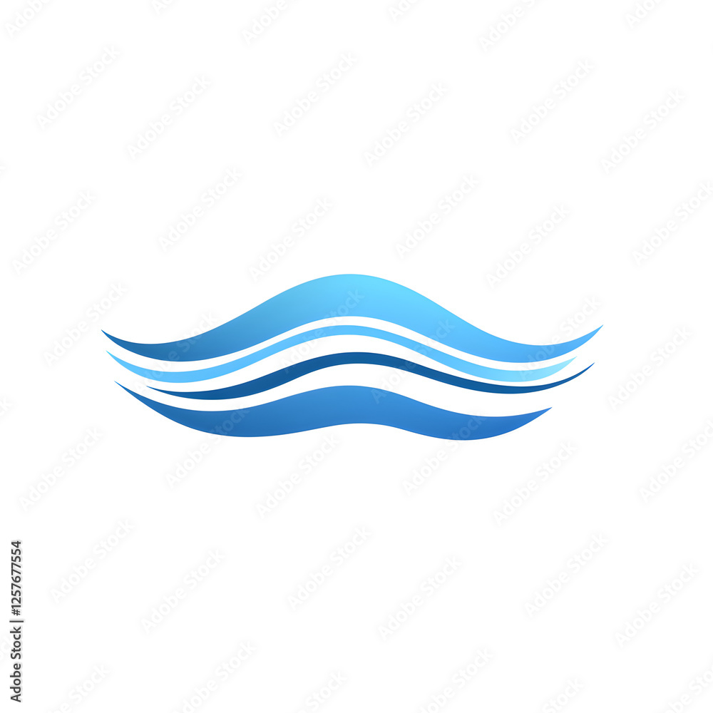 A logo with a water ripple effect, evoking freshness and hydration A logo with a water ripple effect, evoking freshness and hydration
