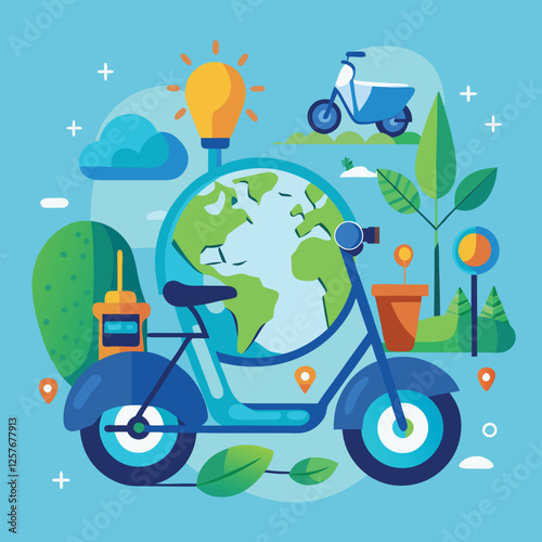Green City Commute: Eco-Friendly Electric Scooters & Bikes urban e-bike rental  