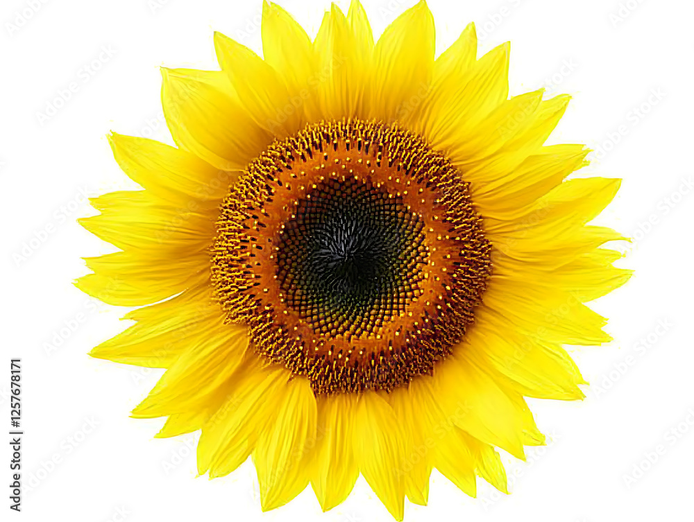 Fototapeta premium Vibrant sunflower bloom garden nature photography bright environment close-up view floral beauty