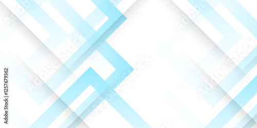 Abstract blue gradient geometric diagonal background. Abstract images with beautiful color strokes. urban simple style with stripes, angles in hard light with shadow, top view, copy space, border. 