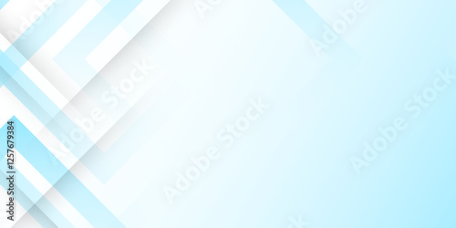 Abstract blue gradient geometric diagonal background. Abstract images with beautiful color strokes. urban simple style with stripes, angles in hard light with shadow, top view, copy space, border. 