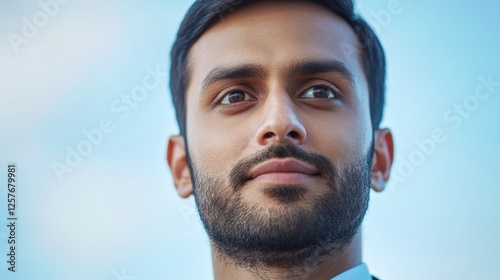 portrait of a confident south asian man