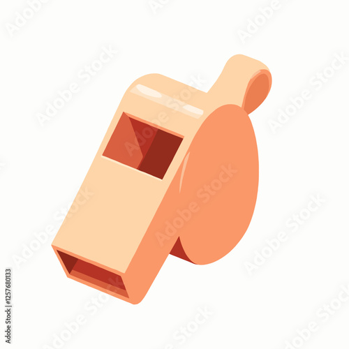 Realistic whistle illustration in different angles, ideal for sports, referees, and coaching themes.