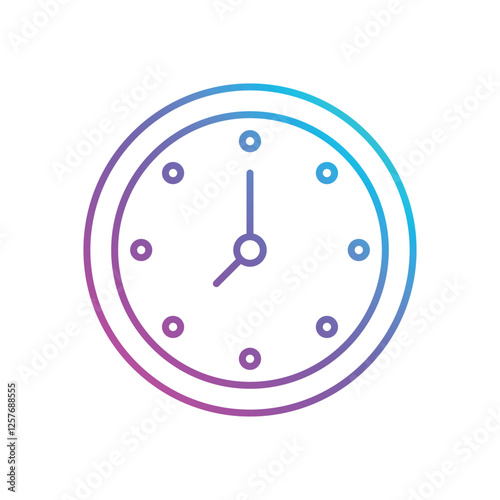 Wall Clock vector icon