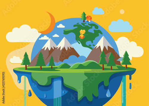 Melting Glaciers: A Hopeful Earth Day Message ice blue cold green water nature  