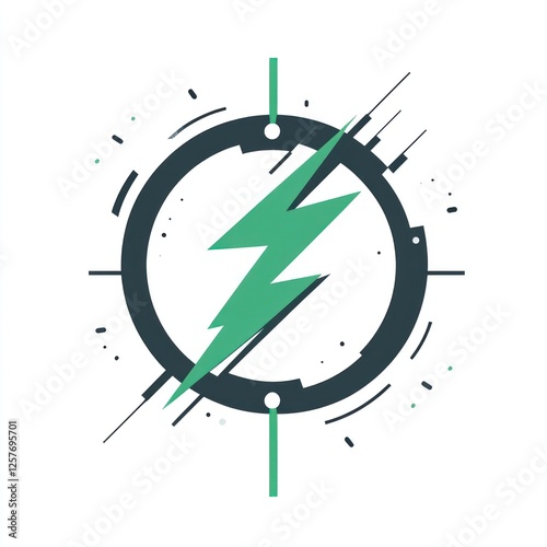 Abstract lightning bolt graphic design photo