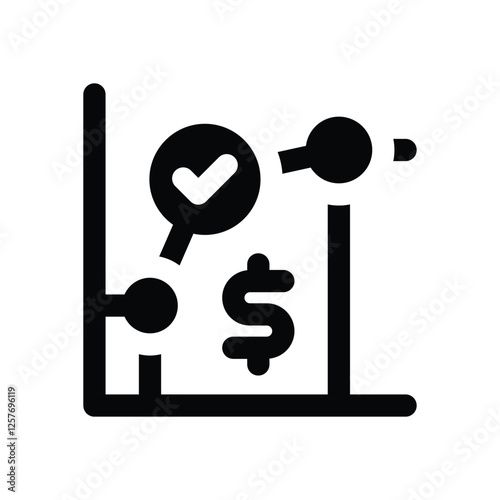 moving average solid icon. vector icon for your website, mobile, presentation, and logo design.