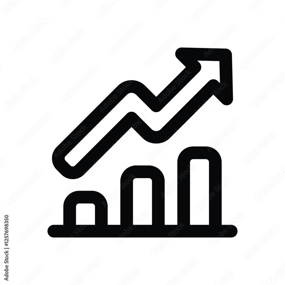 trend line icon. vector icon for your website, mobile, presentation, and logo design. trend line icon. vector icon for your website, mobile, presentation, and logo design.
