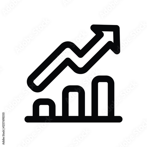 trend line icon. vector icon for your website, mobile, presentation, and logo design.