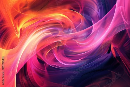 Vibrant and dynamic abstract background with mesmerizing swirls and curves fantastic futuristic