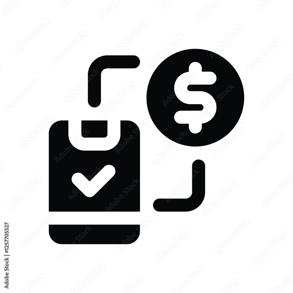 mobile payment solid icon. vector icon for your website, mobile, presentation, and logo design. mobile payment solid icon. vector icon for your website, mobile, presentation, and logo design.