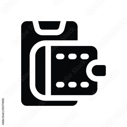 ewallet solid icon. vector icon for your website, mobile, presentation, and logo design.