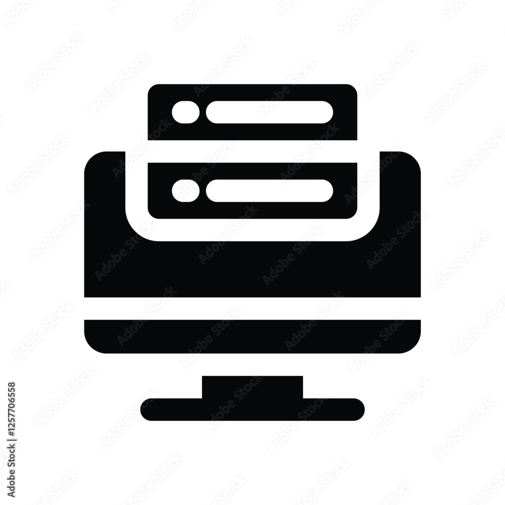 database solid icon. vector icon for your website, mobile, presentation, and logo design. database solid icon. vector icon for your website, mobile, presentation, and logo design.