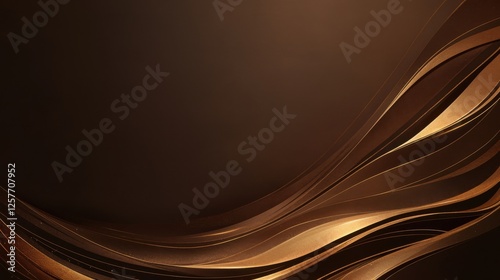 Rich chocolate brown abstract background with deep tones and luxurious gradients. Emphasizing opulence and warmth. Ideal for upscale and inviting designs.