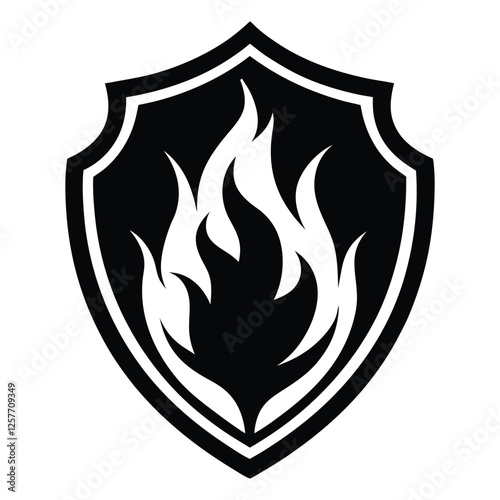Fire Department Clipart with Firefighter Design Element