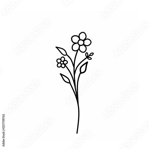vector floral background flower isolated on white background vector illustration of a flower abstract flower background hand drawn flowers vector floral background