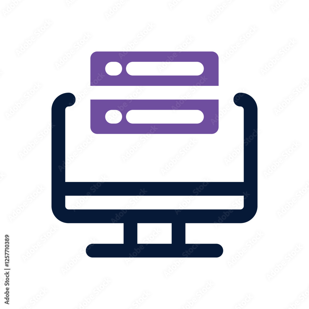 database dual tone icon. vector icon for your website, mobile, presentation, and logo design. database dual tone icon. vector icon for your website, mobile, presentation, and logo design.