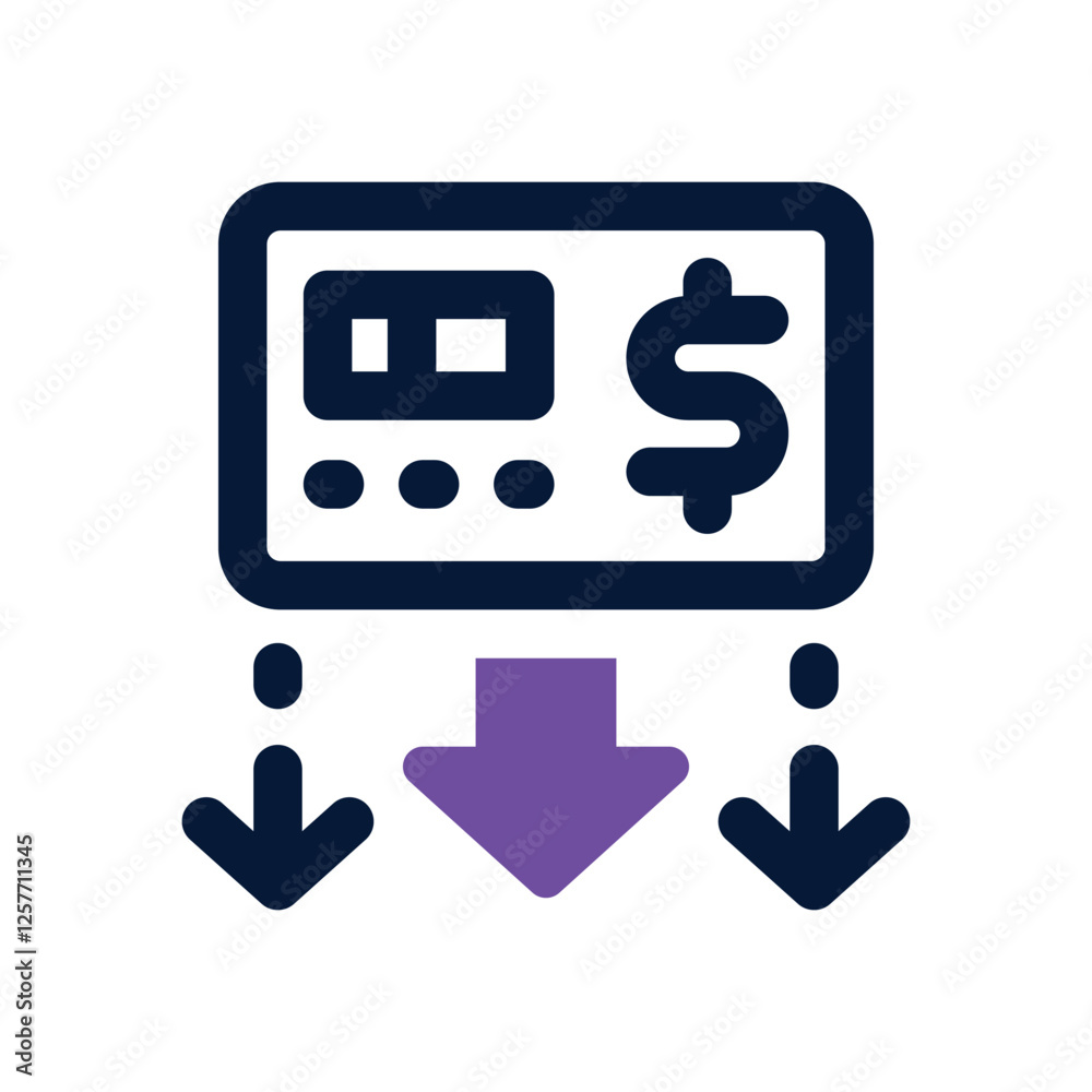 withdrawal dual tone icon. vector icon for your website, mobile, presentation, and logo design. withdrawal dual tone icon. vector icon for your website, mobile, presentation, and logo design.