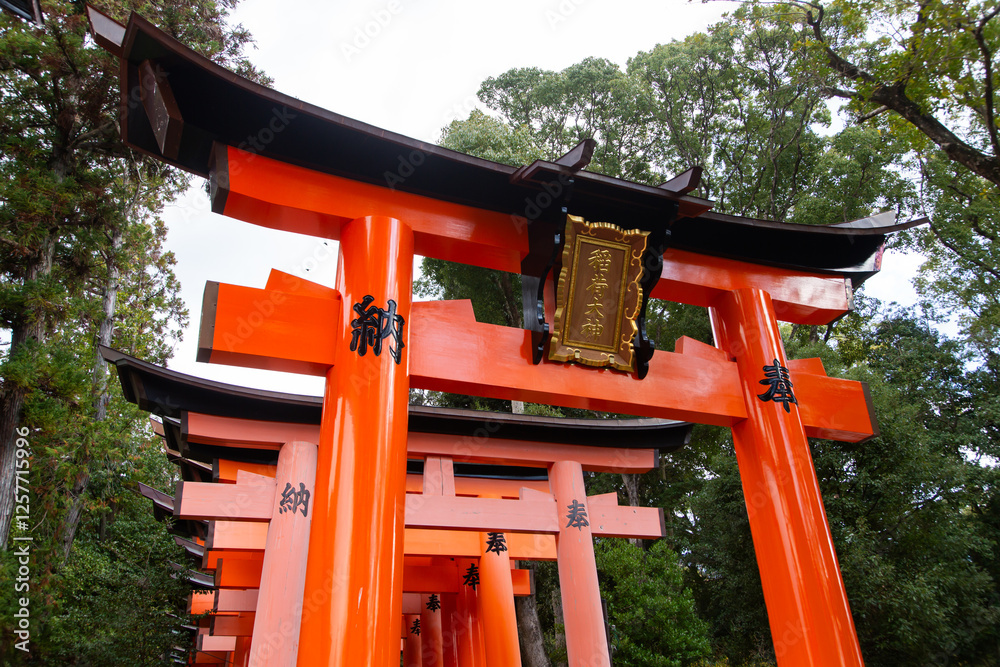 japanese temple in Fushimi Inari Taisha, Kyoto Japan japanese temple in Fushimi Inari Taisha, Kyoto Japan