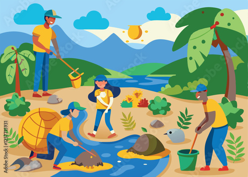 Earth Day Heroes: Volunteers Cleaning Up Polluted Planet eco reuse green nature 