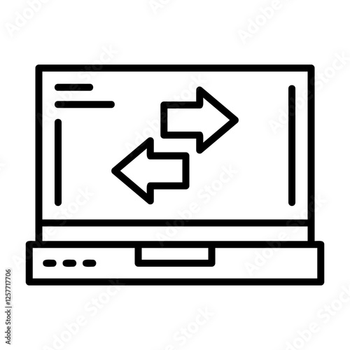 Refresh Laptop Interface Icon