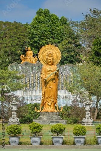 Buddha, Statue, Hushanyan Temple, Yanshan Rd, Douliu City, Yunlin County, Taiwan photo