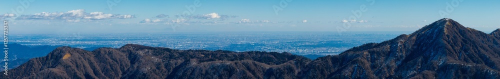 蛭ヶ岳のパノラマ風景 蛭ヶ岳のパノラマ風景