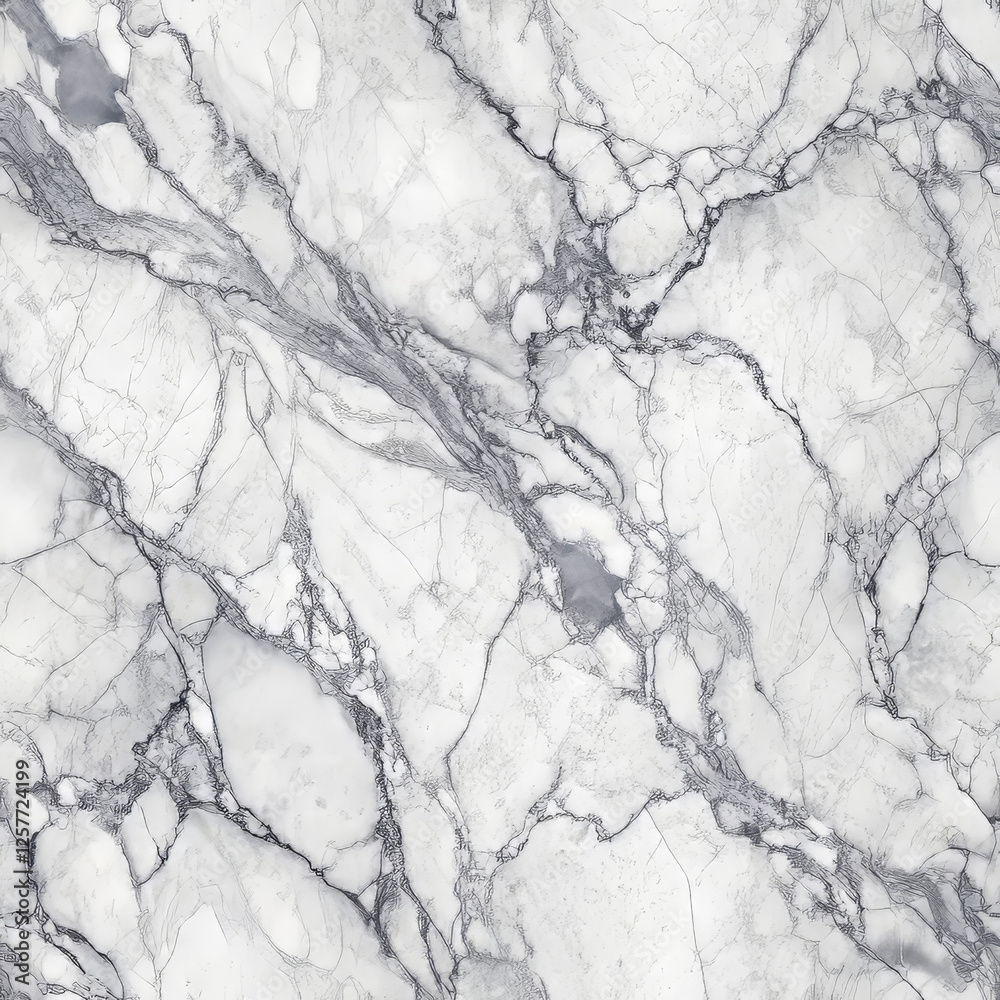 Seamless marble texture with gray veins