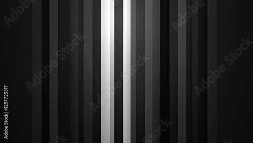 Abstract grayscale vertical stripes background image with varying shades of gray and white
