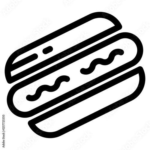 hot dog single icon