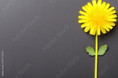 Gewöhnlicher Löwenzahn (Taraxacum sect. Ruderalia) mit aufgeschnittener Röhrenblüte photo