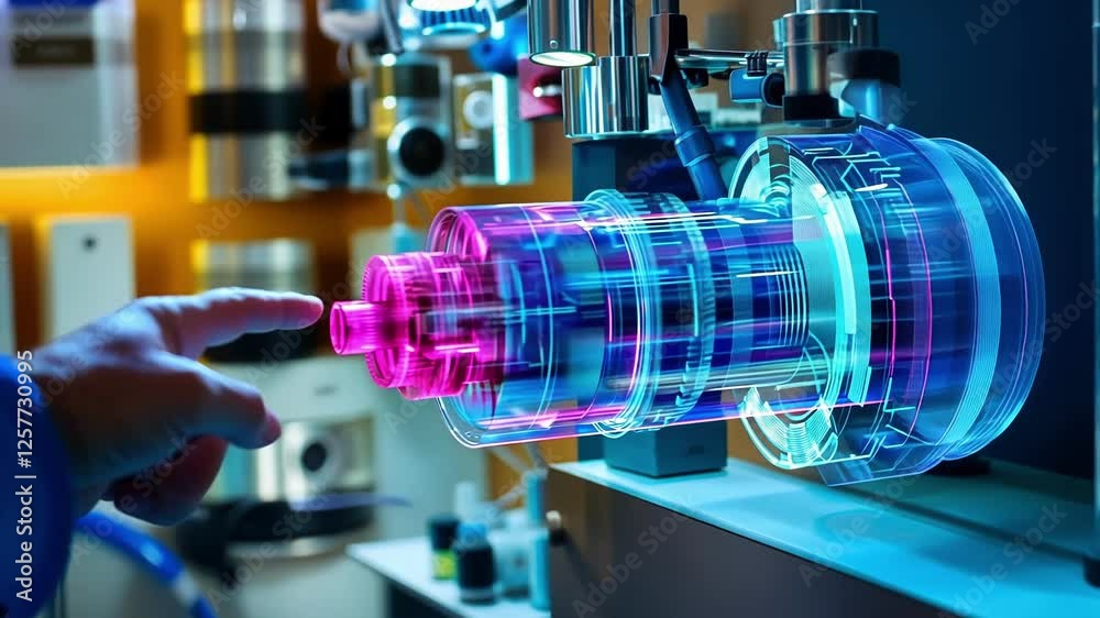 custom made wallpaper toronto digitalEngineer is using holographic augmented reality software to design a new industrial part, improving efficiency and precision in the manufacturing process